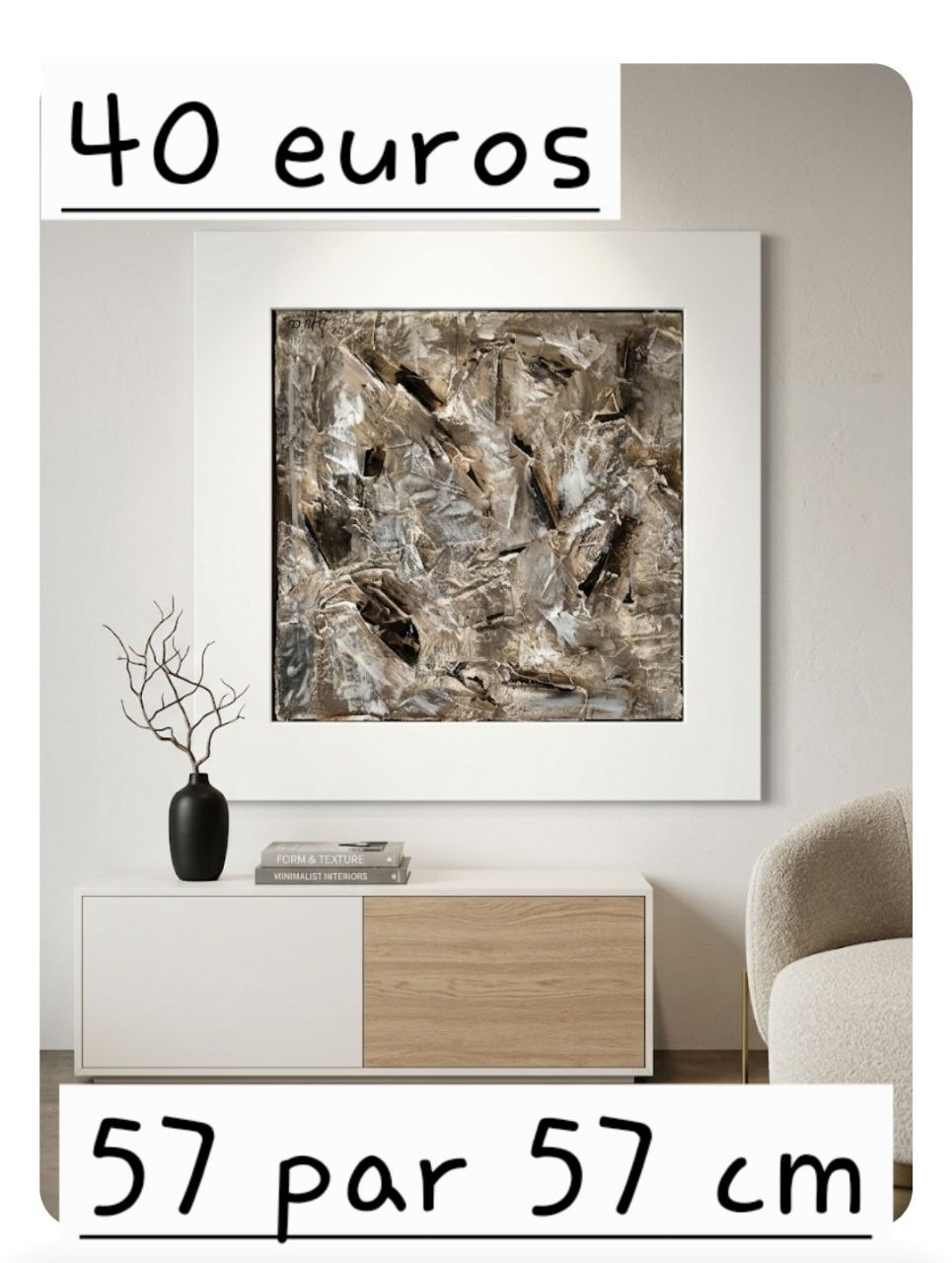 Textures Beige et Argent - Corinne Spica